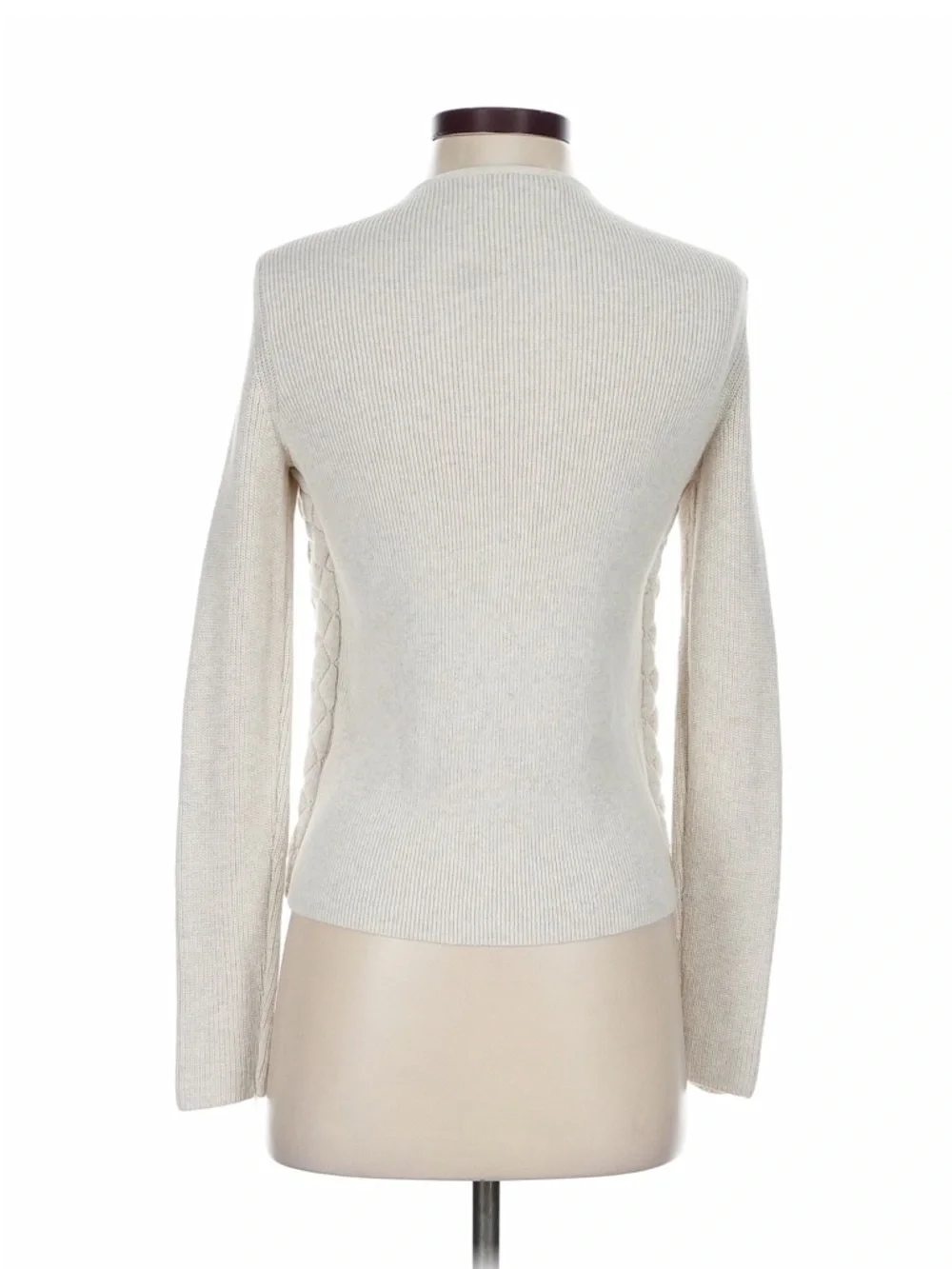 Charter Club Cream Quilted Zip-Front Knit Bomber Jacket - Picture 2 of 7